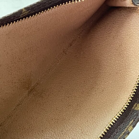 Louis Vuitton Monogram Pouch Leather Brown Zip Logo (174657) - Picture 6 of 6